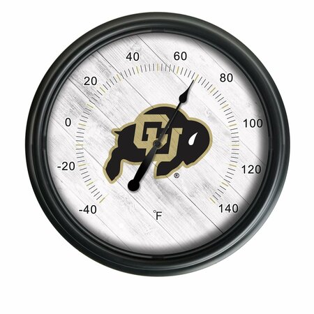 HOLLAND BAR STOOL CO University of Colorado Indoor/Outdoor LED Thermometer ODThrm14BK-08ColoUn